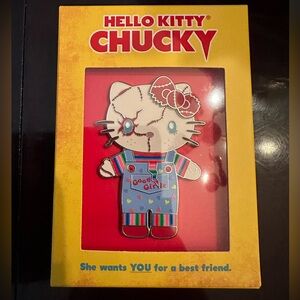 Large Hello Kitty Chucky Lapel Pin- Universal Studios, Hollywood